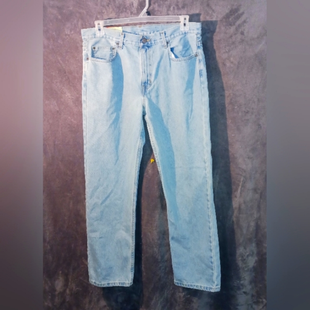 Mens 5 pocket blue jeans